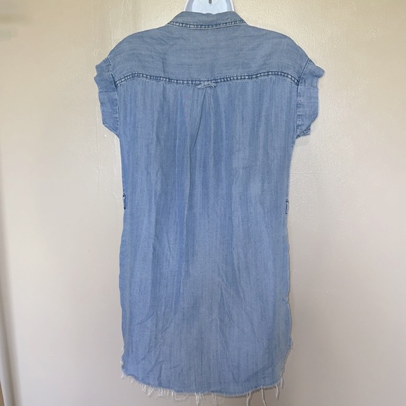 VELVET HEART OVERSIZED MINI FRAYED DRESS SIZE S - Picture 3 of 9